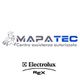 Logo di MAPATEC, centro assistenza autorizzato, con i marchi Electrolux e Rex sotto.