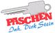 Illustration eines Schlüssels mit dem Text „Paschen Inh. Dirk Stein“.