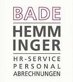 Textlogo: BADE HEMMINGER HR-Service Personalabrechnungen.