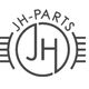 Logo met tekst "JH-PARTS", cirkel en gestileerde "JH" in het midden.