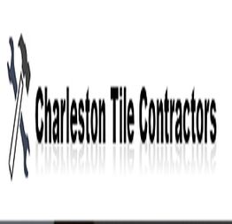 Logo with tools icon and text: "Charleston Tile Contractors" on a white background.