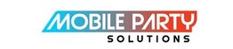 Logo reads "Mobile Party Solutions" in blue and red with a modern font.