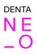 Text: "DENTA NE_O" in schwarz und pink auf weißem Hintergrund.