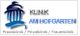 Logo der Klinik am Hofgarten mit stilisiertem Gebäude und Text: Praxisklinik, Privatklinik, Frauenklinik.