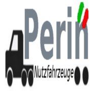 Logo mit Schrift "Perin Nutzfahrzeuge" und einer LKW-Silhouette.