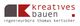 Logo von "Kreatives Bauen Ingenieurbüro Thomas Kertscher" in Grau und Rot.