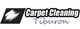 Logo of Carpet Cleaning Tiburon with a black and white abstract design on the left.