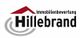 Logo von Immobilienbewertung Hillebrand mit rotem Dachsymbol und grauen Kreisen.