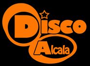 Texto en anaranjado: "Disco Alcalá" en fondo negro con diseño de estrella.