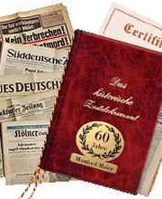 Alte Originalzeitung vom Tag der Geburt 1900-2009