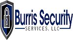 Burris Security Services logo with padlock shield design.