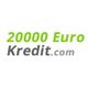Text: "20000 Euro Kredit.com" in Grün und Grau.