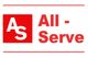 Rotes Logo mit den Buchstaben "AS" und dem Text "All-Serve" auf weißem Hintergrund.