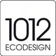 "Logo con numeri '1012' sopra la scritta 'Ecodesign' su sfondo bianco."