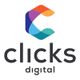 Logo von Clicks Digital mit buntem C-Symbol.