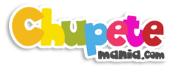 Logo colorido con la palabra "Chupetemania.com" en diferentes tonos sobre fondo blanco.