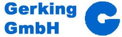 Blaues Logo mit dem Text "Gerking GmbH" und einem großen Buchstaben "G".