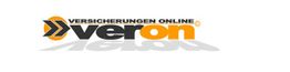 Logo mit Text "Versicherungen Online, veron" in Schwarz und Orange.
