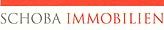 Logo mit rotem Text: "Schoba Immobilien".