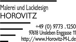 Malerei und Lackdesign Horovitz, Kontakt: +49 (0) 9773 1250, Unsleben, www.horovitz-m-l.de