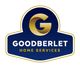 Logo: Gold "G" above "Goodberlet Home Services" on a dark blue badge.