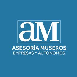 Logo de Asesoría Museros sobre fondo azul con texto: "Empresas y autónomos".