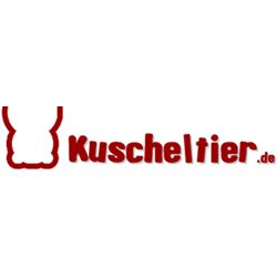Rotes Logo mit Schriftzug "Kuscheltier.de", links stilisierter Umriss eines Tieres.