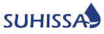 Logo azul de SUHISSA con gota de agua a la derecha.