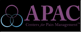 Logo of APAC Centers for Pain Management with interconnected circles on the left.