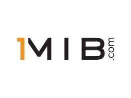 Logo de "1MIB.com" en letras negras con el número uno en color naranja.