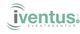 Logo der Eventagentur "iventus" in Türkis und Grau.