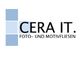 Logo mit blauen Kacheln links und Text "CERA IT. FOTO- UND MOTIVFLIESEN".