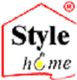 Logo mit rotem Hausumriss und dem Text "Style home" in Schwarz und Gelb stilisiert.
