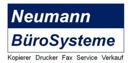 "Logo mit Text: Neumann BüroSysteme, Kopierer, Drucker, Fax, Service, Verkauf."
