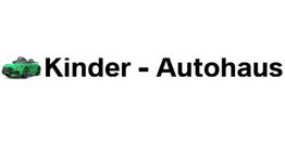 Text "Kinder - Autohaus" mit grünem Spielzeugauto links.