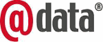 Logo mit "@data" in roter und grauer Schrift auf weißem Hintergrund.