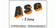 Logo mit Text "ASG Unna - Arbeitsschutz. Industriebedarf." in Schwarz und Orange.