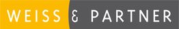 Gelbes und graues Logo mit der Aufschrift "WEISS & PARTNER" in weißer Schrift.