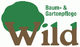 Logo mit einem Baum und Text: "Baum- & Gartenpflege Wild".