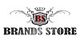 Logo mit der Aufschrift "Brands Store", verziert mit Krone und Ornamenten.