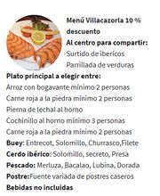 Menú con descuento: Entrantes, platos principales variados y postres. Bebidas no incluidas.