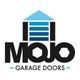 Logo of Mojo Garage Doors with a stylized hexagon and garage icon.