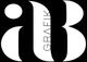 Stilisiertes „aB“-Logo auf schwarzem Hintergrund mit „GRAFIK“ in der Mitte.