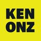 Geel vierkant met zwarte tekst "KEN ONZ" in hoofdletters.