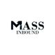 Logo with the text "MASS INBOUND" and an arrow integrated into the letter "M".