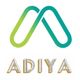 Logo with a stylized green and teal "M" over the word "ADIYA" in block letters.