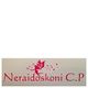 Rotes Logo mit einer Fee und Sternen, daneben der Text "Neraidoskoni C.P".