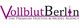Logo „VollblutBerlin“ mit Text: „The Premium Hostess & Model Agency“ und Berliner Fernsehturm.