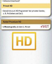 Digitaler HD Kabelanschluss