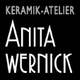 Schwarz-weißes Logo mit der Aufschrift "Keramik-Atelier Anita Wernick".